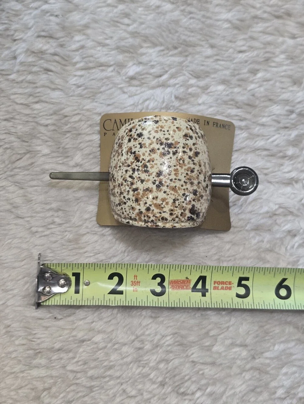 Camila Paris French Hair Slide Cage with Stick and Taupe Headband Bundle